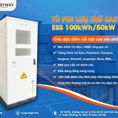Giải pháp lưu trữ điện ESS cho doanh nghiệp và nhà máy điện