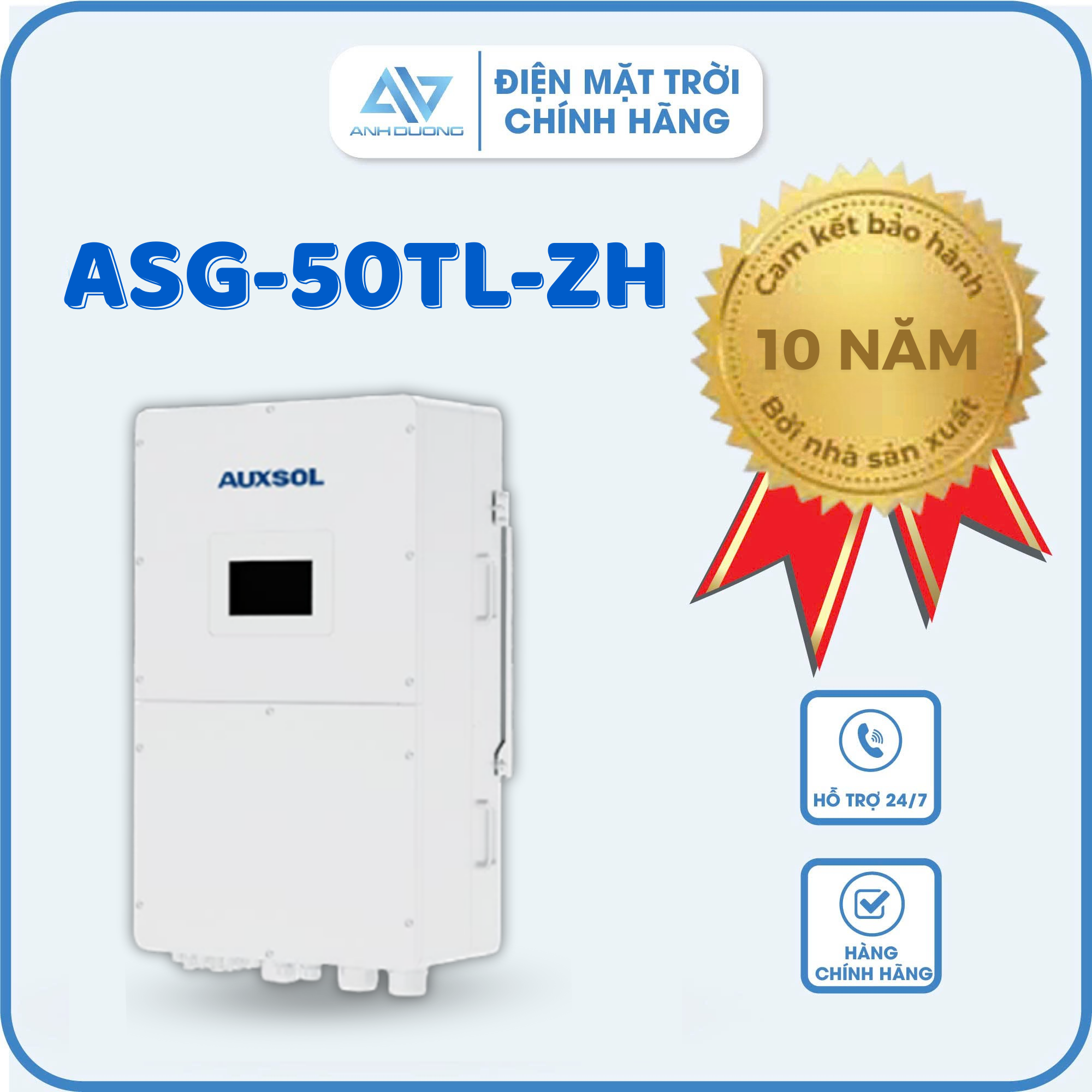 Inverter Hybrid Auxsol 50kW ASG-50TL-ZH - Inverter 50KW áp cao
