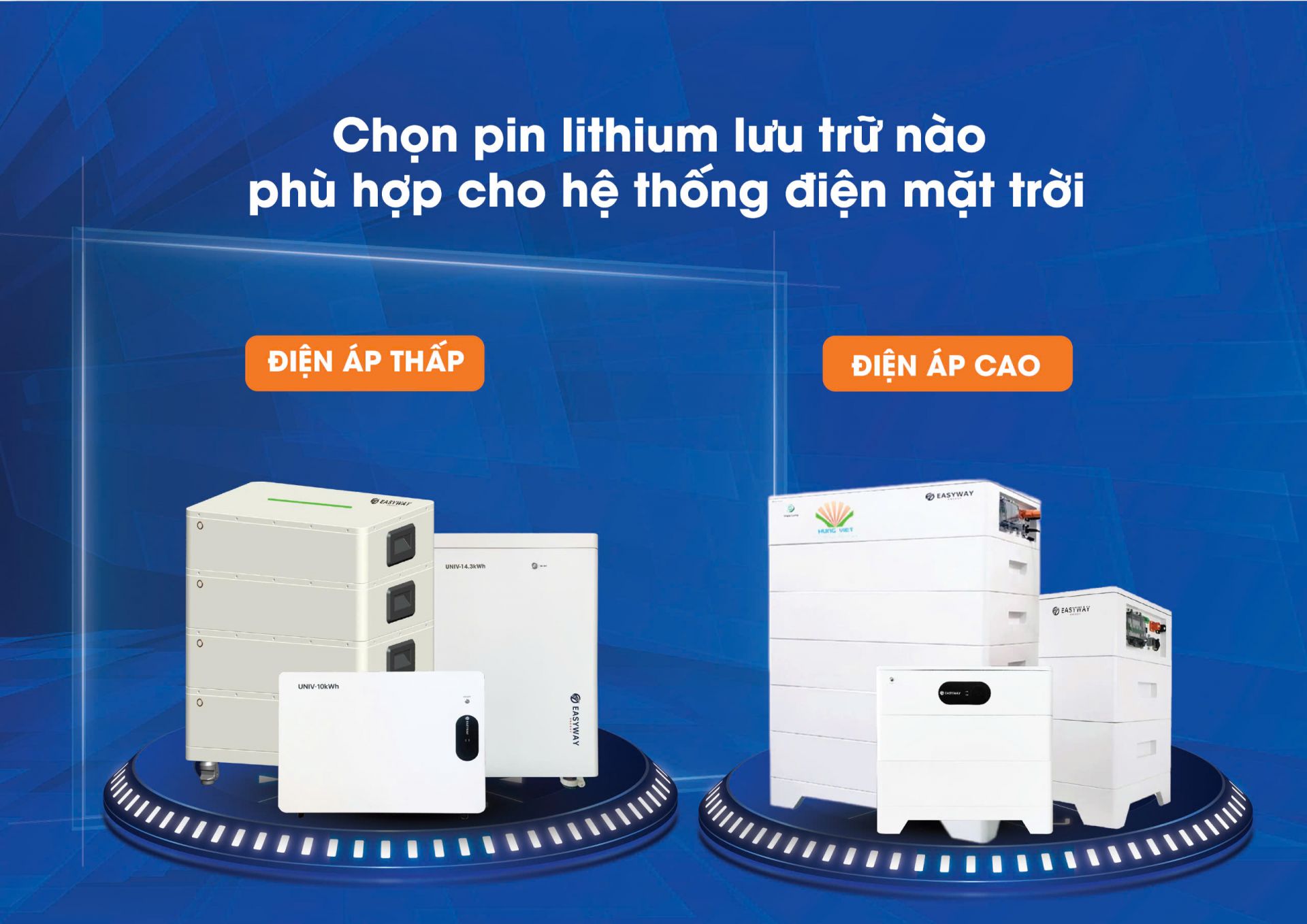 Pin lithium lưu trữ điện áp cao và điện áp thấp nên chọn loại nào cho hệ thống của bạn?