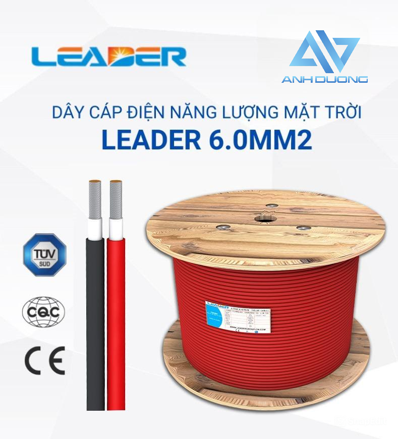 Dây cáp DC Solar Leader 6.0 (6mm2)