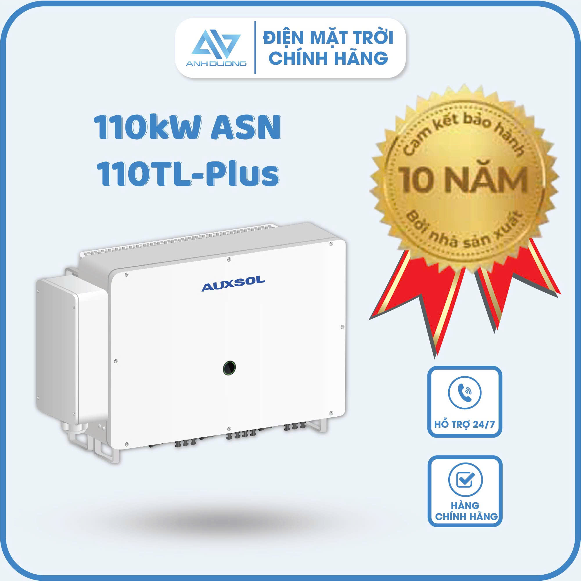 Inverter Auxsol 110kW ASN-110TL-PLUS - Inverter 110KW