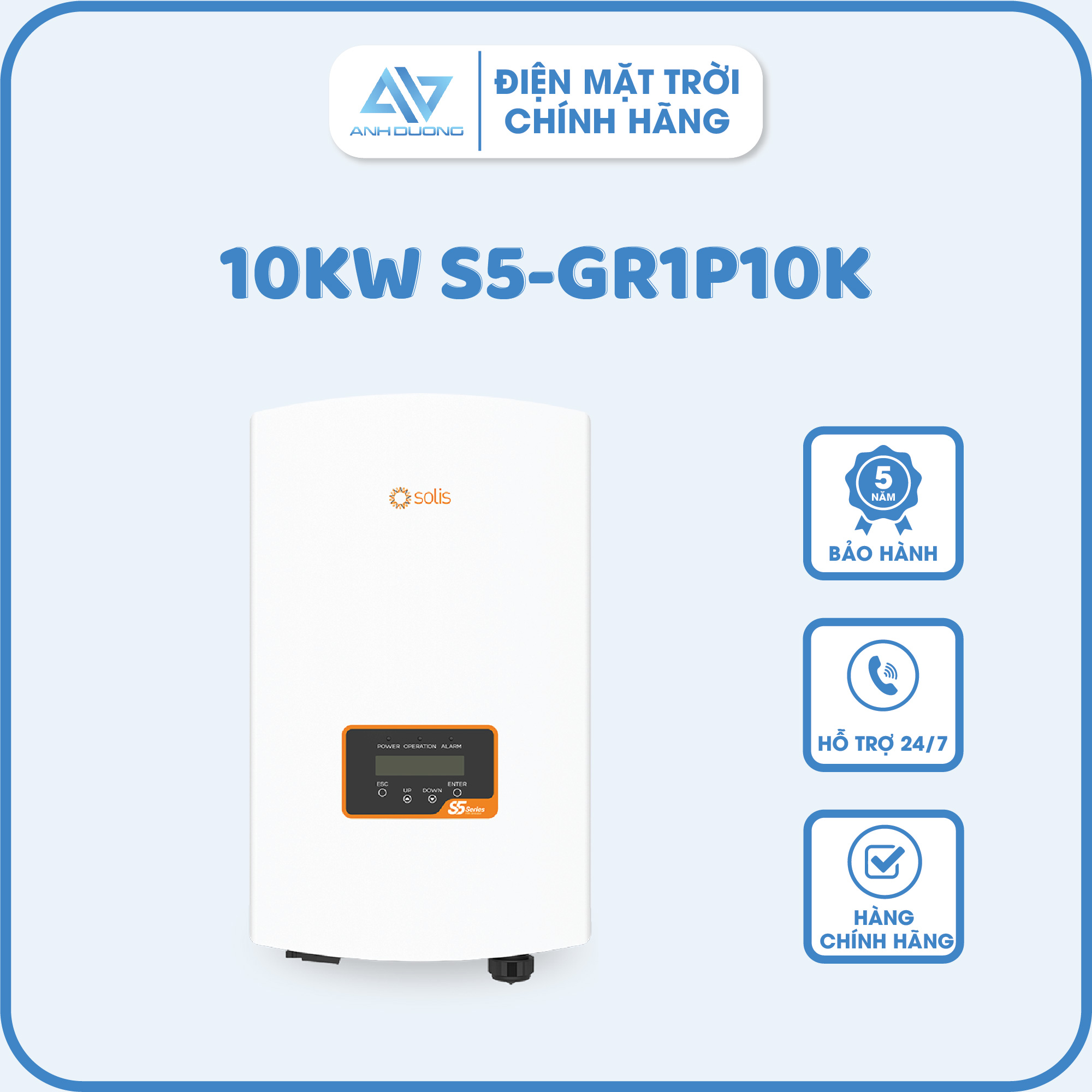 Inverter Solis 1 Pha 10KW S5-GR1P10K - Inverter 10KW