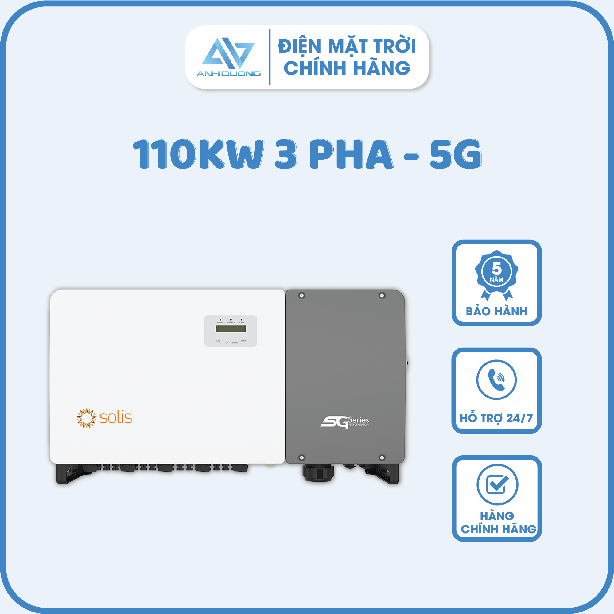 Inverter Solis 110KW 3 pha - 5G