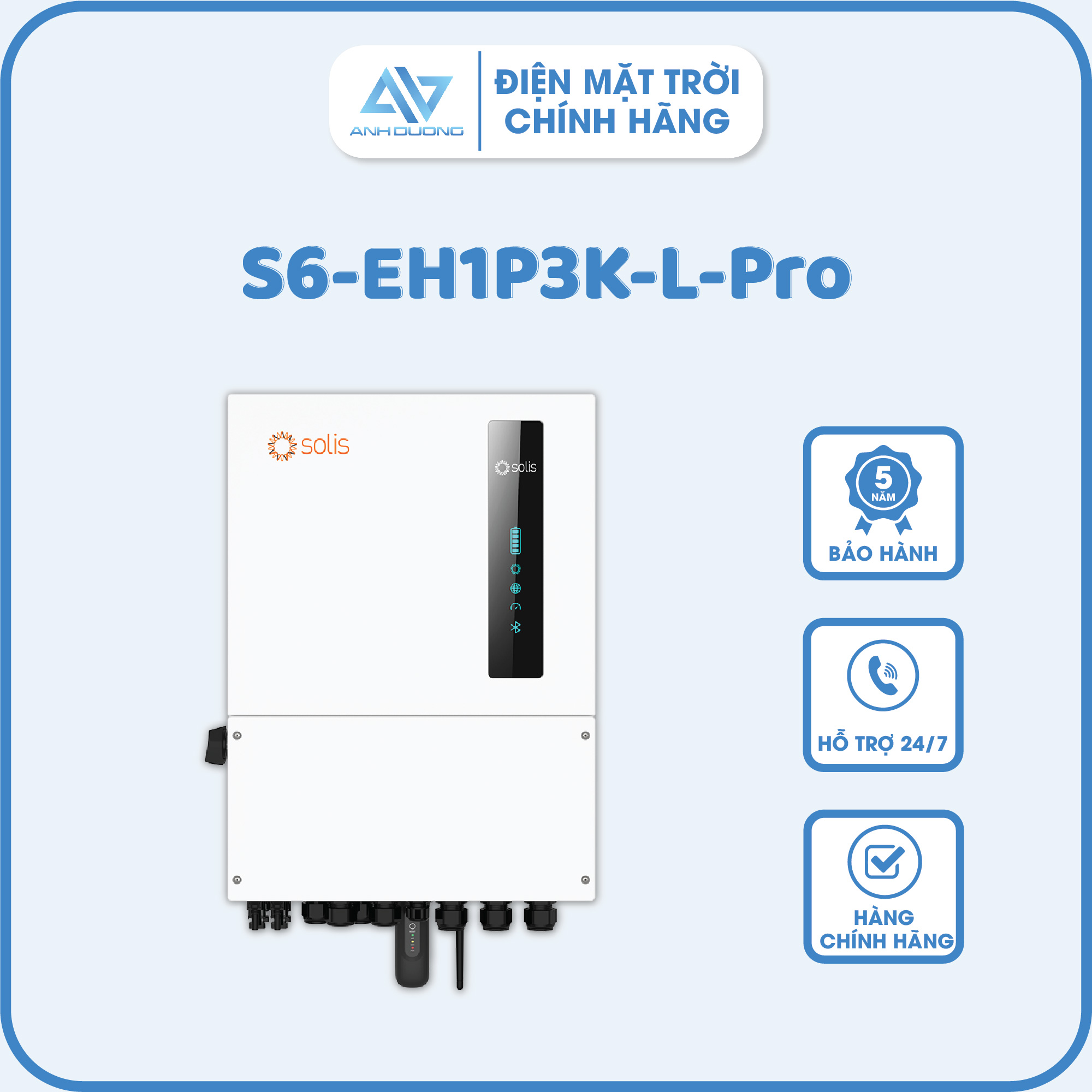 Inverter hybrid Solis S6-EH1P3K-L-Pro- Inverter Hùng Việt