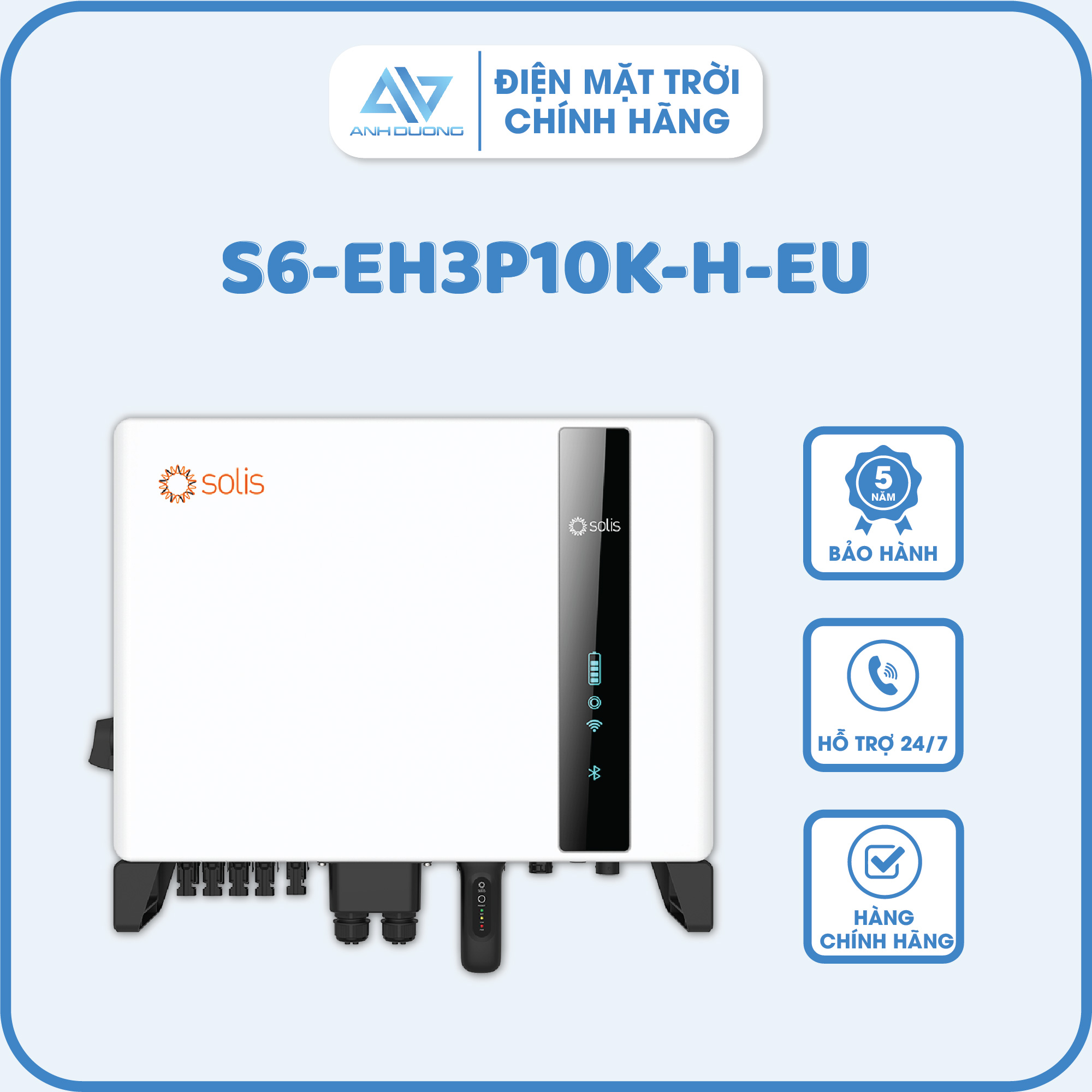 Inverter hybrid Solis S6-EH3P10K-H-EU - Inverter Hybrid Hùng Việt