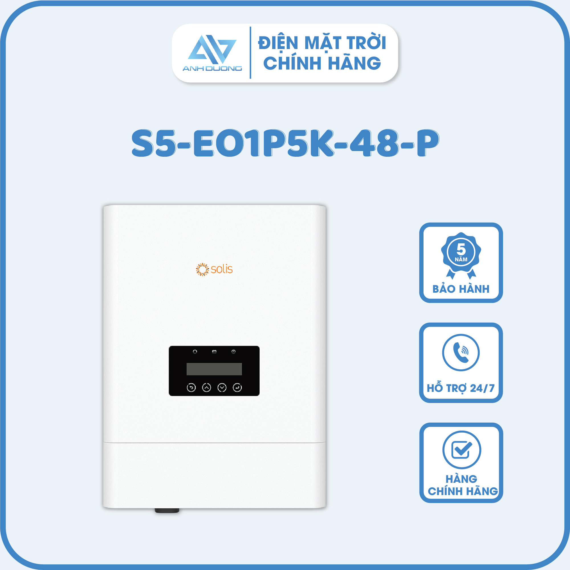 Inverter độc lập  Solis S5-EO1P5K-48-P - Inverter Hùng Việt