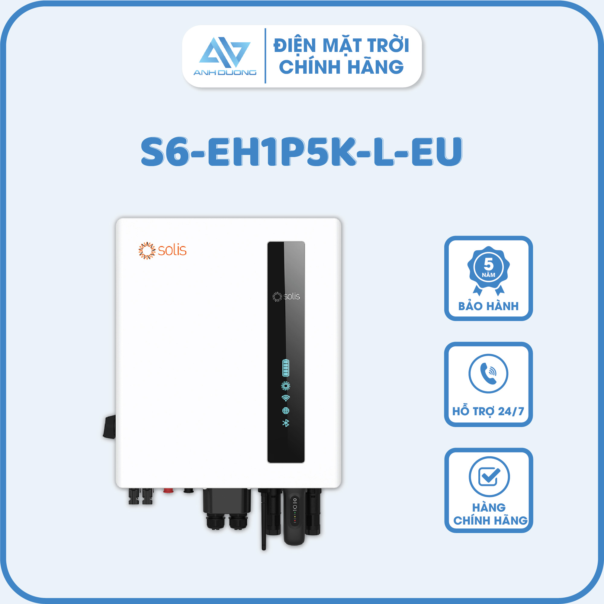 Inverter hybrid Solis S6-EH1P5K-L-EU - Inverter Hybrid Hùng Việt