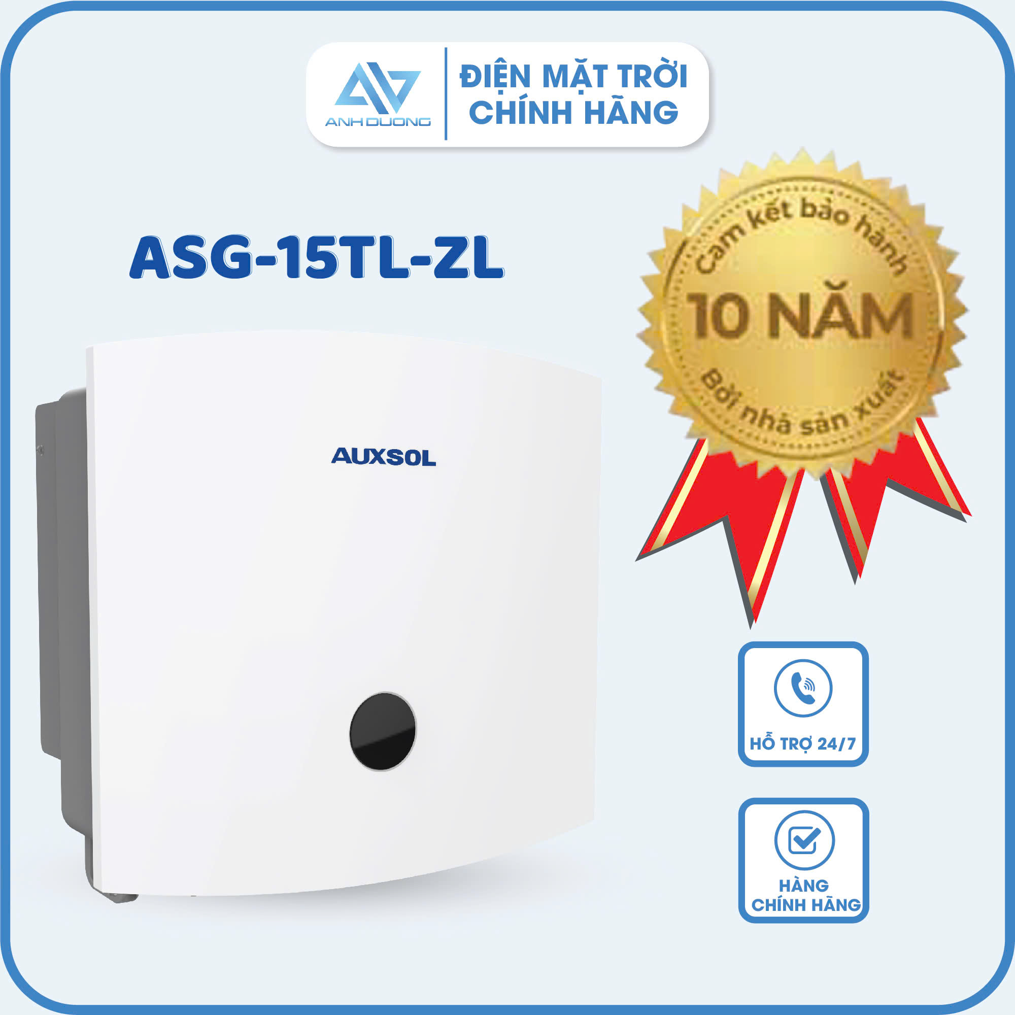 Inverter Hybrid Auxsol 15kW ASG-15TL-ZH - Inverter 15KW